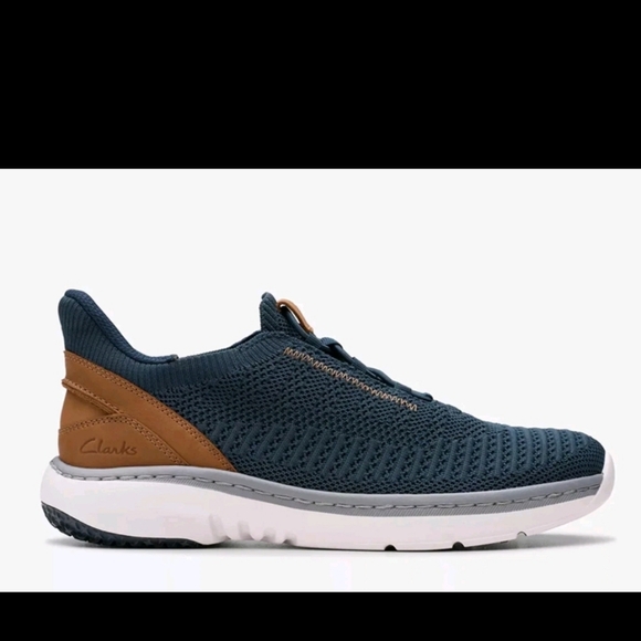 Clarks Originals Men's ClarksPro Lo Navy Marine Knit Shoes - Picture 7 of 7